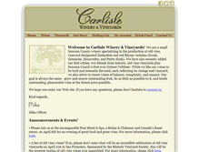 Tablet Screenshot of carlislewinery.com